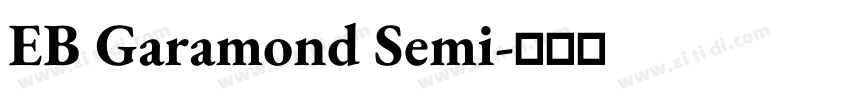 EB Garamond Semi字体转换